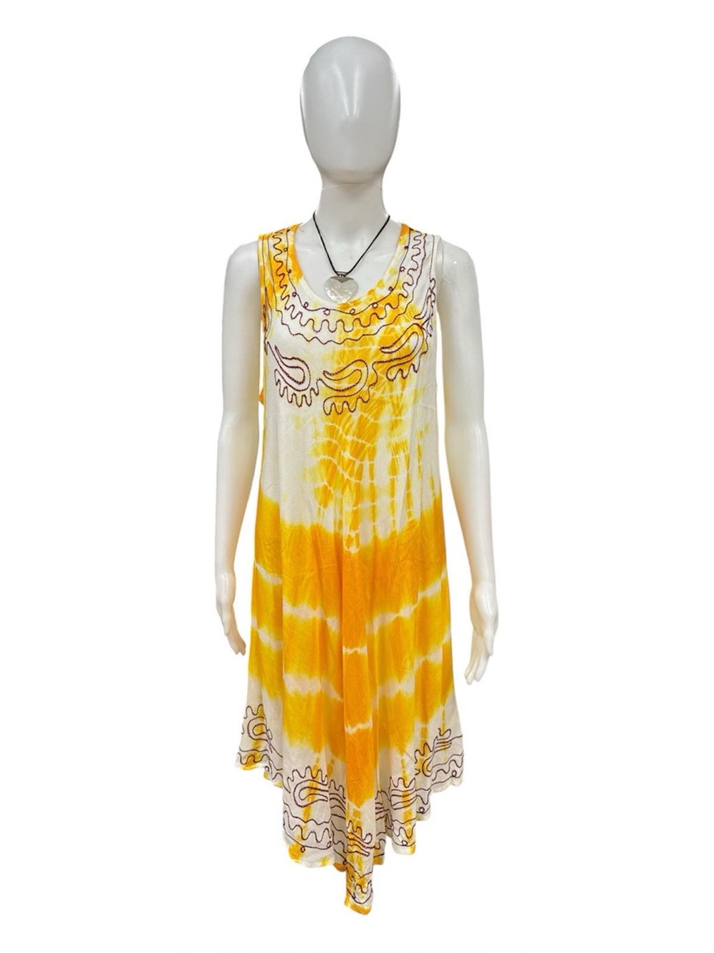 Crocus NWT Yellow Tie-Dye Sleeveless Sundress Size O/S